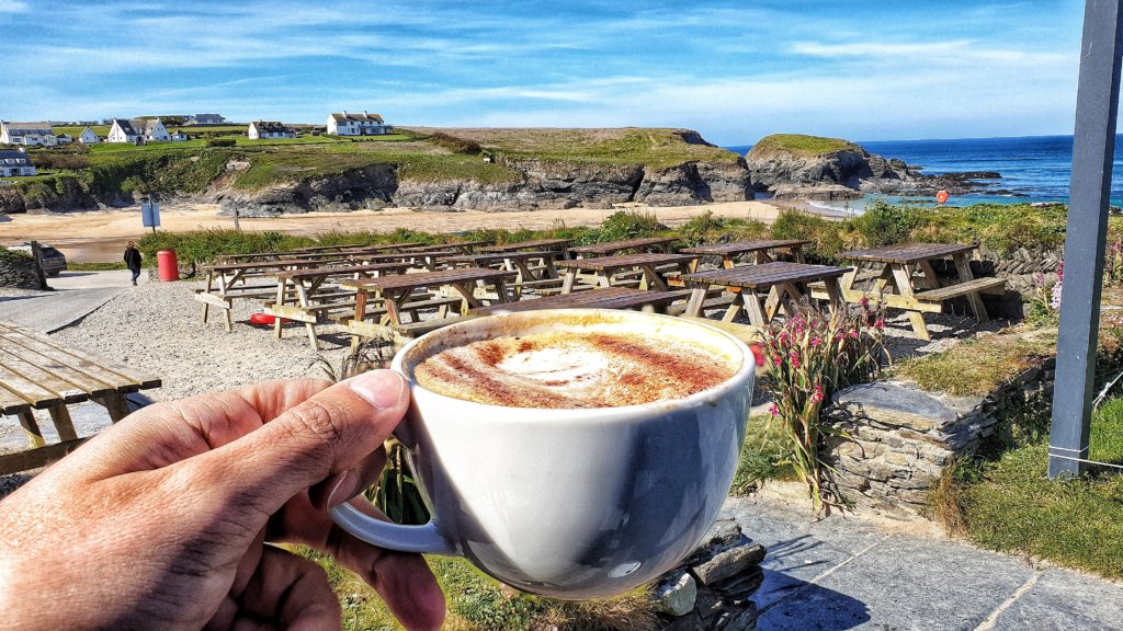 Coffee YHA Treyarnon Bay, Cornwall