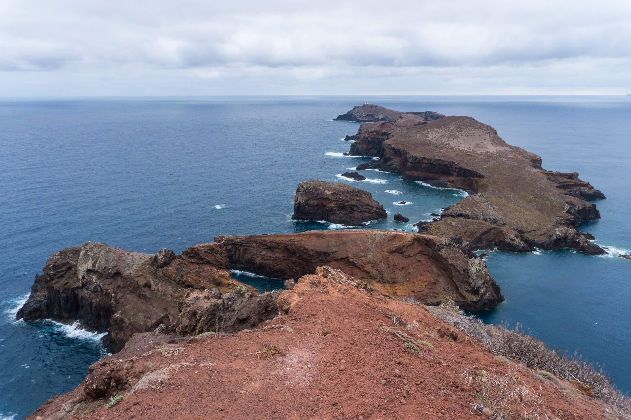 looking out over the ponta da sao lourenco peninsula eastwards