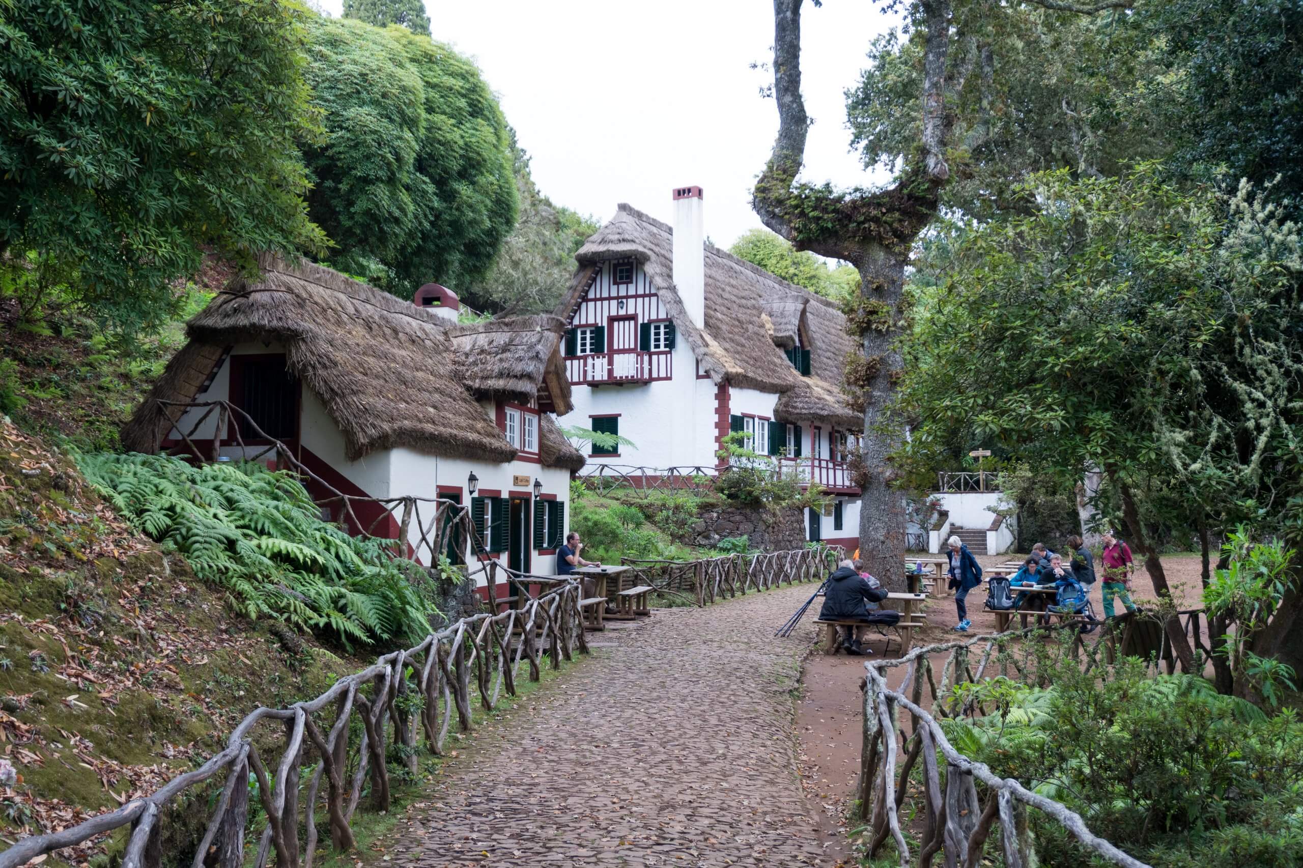 quemeidas forestry park main building and cafe before starting the levada walk